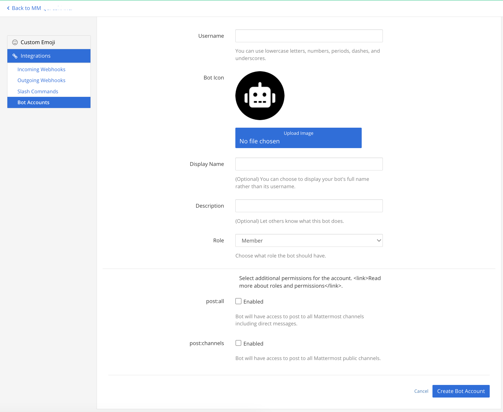 Create a ChatGPT bot on Mattermost