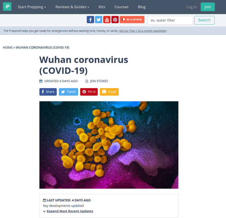Wuhan Coronavirus (COVID-19) Preparedness Guide 2020